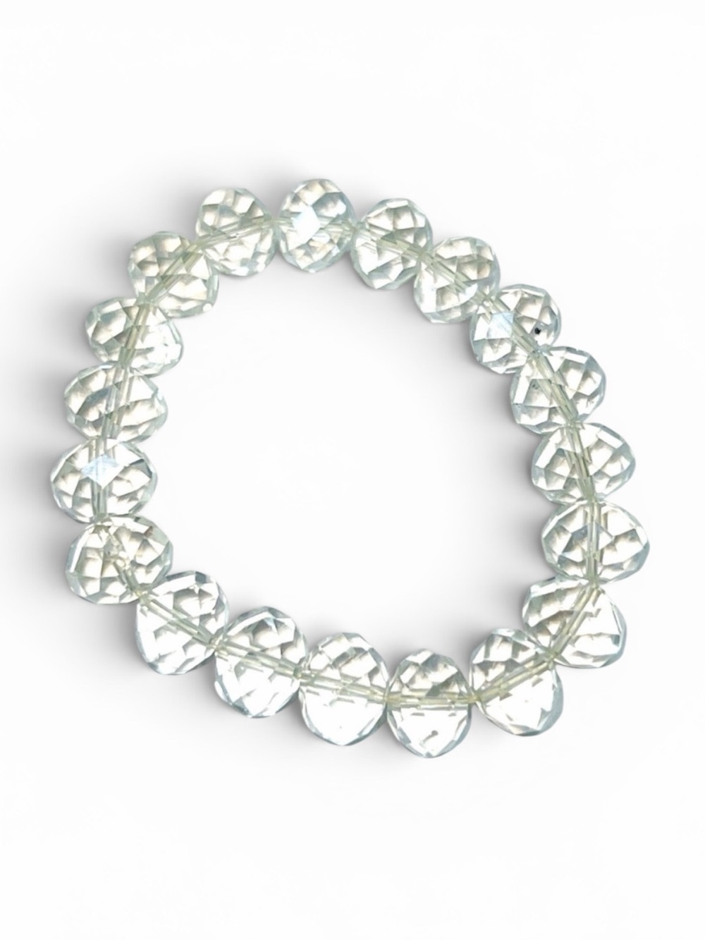 Vintage Crystal Bracelet Clear Bead